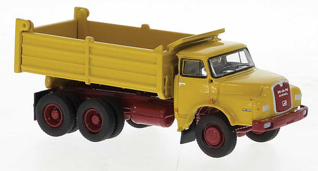 1972 MAN 26.280 DHAK Dump Truck - Assembled -- Yellow, Red