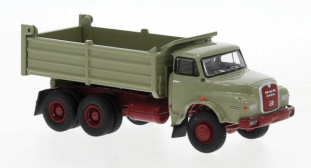 1972 MAN 26.280 DHAK Dump Truck - Assembled -- Beige-Gray, Red