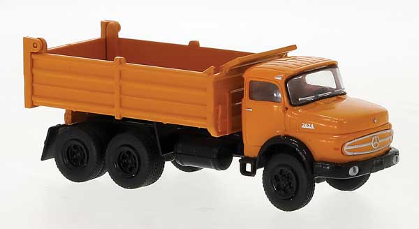 1970s Mercedes-Benz LAK 2624 Dump Truck - Assembled -- Orange