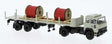 1974 Magirus 310 D SZM Tractor w/Stake Trailer & Load - Assembled -- German Federal Railroad DB (gray, black)