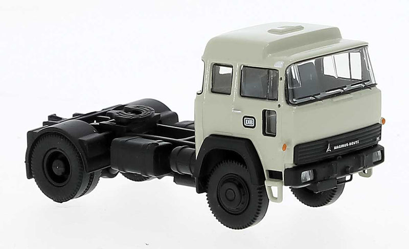 1974 Magirus 310D Semi Tractor Only - Assembled -- German Federal Railroad DB (gray, black, German Lettering)
