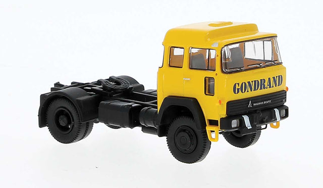 1974 Magirus 310 D Tractor Only - Assembled -- Gondrand (yellow, black)