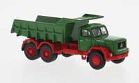 Magirus Jupiter Dump Truck - Assembled -- Green, Red