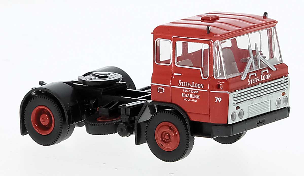 1957-1970s DAF FT 2600 Semi Tractor Only - Assembled -- Steef van Loon #79 (red, black, white, Dutch Lettering)