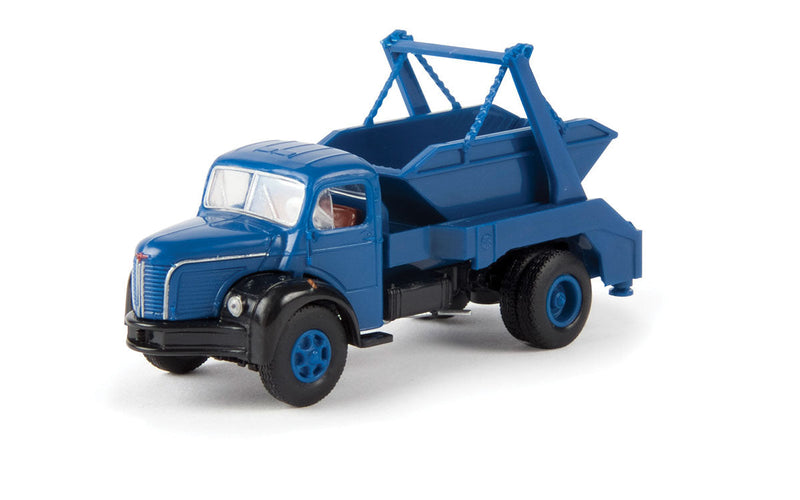 1949-1963 Berliet GLR 8 Truck w/Skip-Loader Bin - Assembled -- Blue