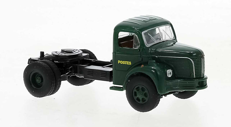 1950s Berliet TLR 8 Tractor Only - Assembled -- French Post (green, yellow, French Lettering)