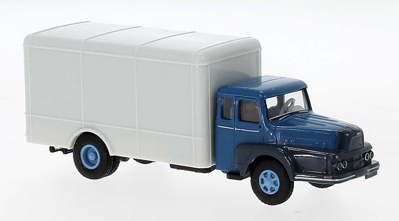 1954 Unic ZU 122 Truck with Rounded Box Body - Assembled -- White, Red