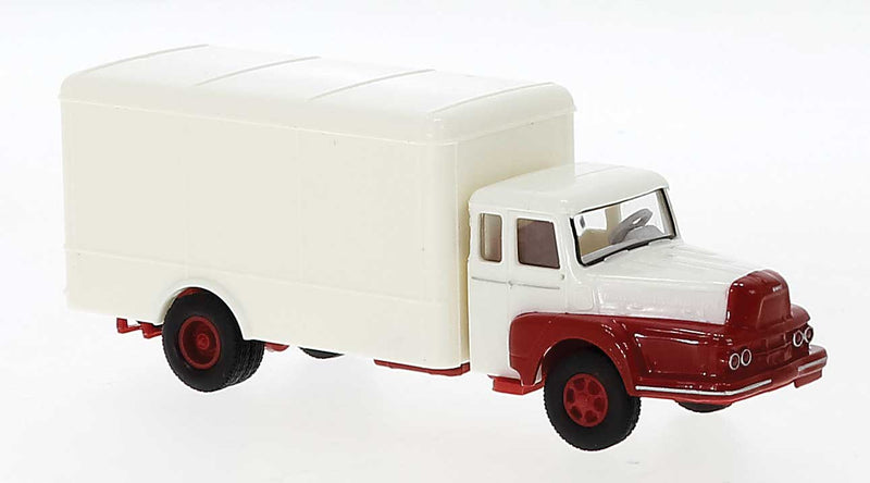 1954 Unic ZU 122 Truck with Rounded Box Body - Assembled -- Gray, Blue