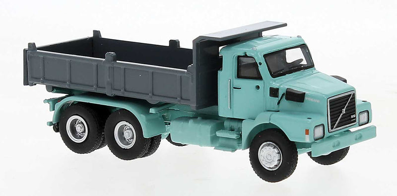 1980 Volvo N 10 Dump Truck - Assembled -- Mint Green, Gray