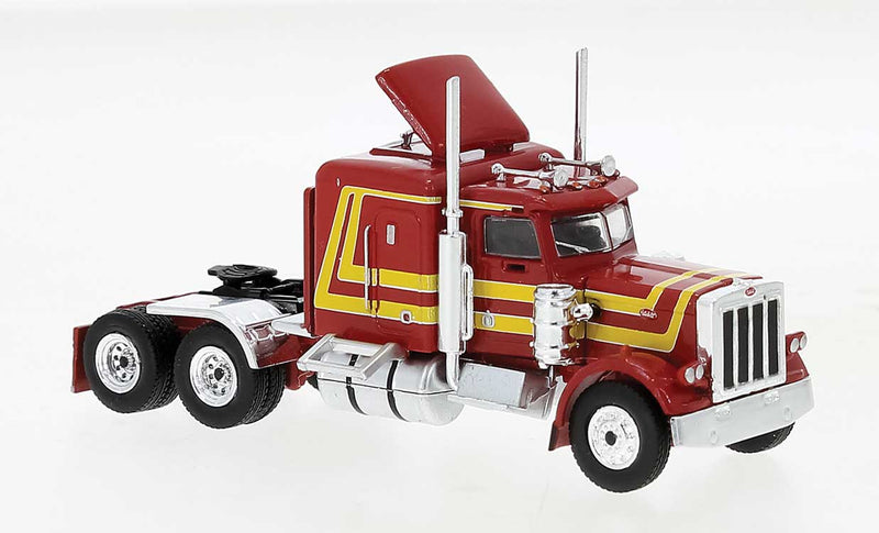 1973 Peterbilt 359 Sleeper-Cab Tractor - Assembled -- Red, Yellow