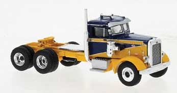 1955 Peterbilt 281 Semi Tractor Only - Assembled -- Yellow, Black