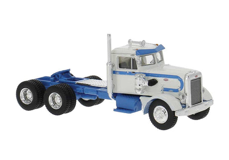 1955 Peterbilt 281 Semi Tractor Only - Assembled -- White, Blue