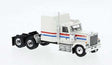 1980 GMC General Sleeper-Cab Tractor - Assembled -- White, Blue, Red