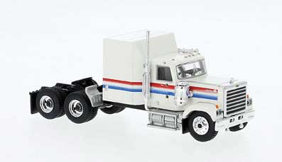 1980 GMC General Sleeper-Cab Tractor - Assembled -- White, Blue, Red