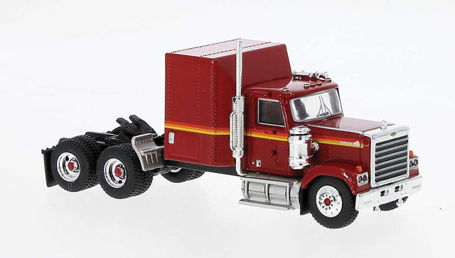 Chevrolet Bison Semi Tractor Only - Assembled -- Red, Yellow