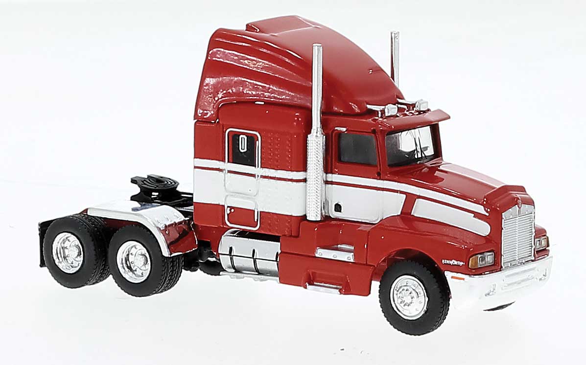 1984 Kenworth T600 Sleeper-Cab Tractor Only - Assembled -- Red, White
