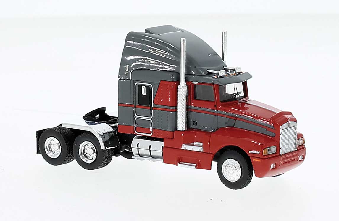 1984 Kenworth T600 Sleeper-Cab Tractor Only - Assembled -- Red, Gray