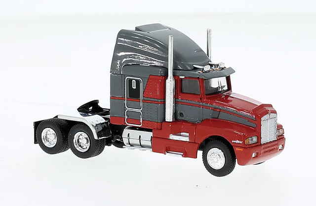 1984 Kenworth T600 Sleeper-Cab Tractor Only - Assembled -- Red, Gray