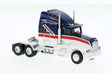 1984 Kenworth T600 Sleeper-Cab Tractor Only - Assembled -- Australia Flag Motif (white, red, blue)