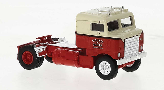 1950 Kenworth Bullnose Tractor Only - Assembled -- Mackie the Mover (red, ivory)