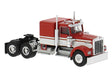 Kenworth W900 Semi Tractor w/Sleeper Cab - Assembled -- Red, White