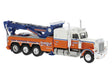 Peterbilt 359 Heavy-Duty Tow Truck - Assembled -- Suburban (orange, blue, white)