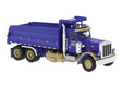 Peterbilt 359 Dump Truck - Assembled -- Force Corporation (blue)