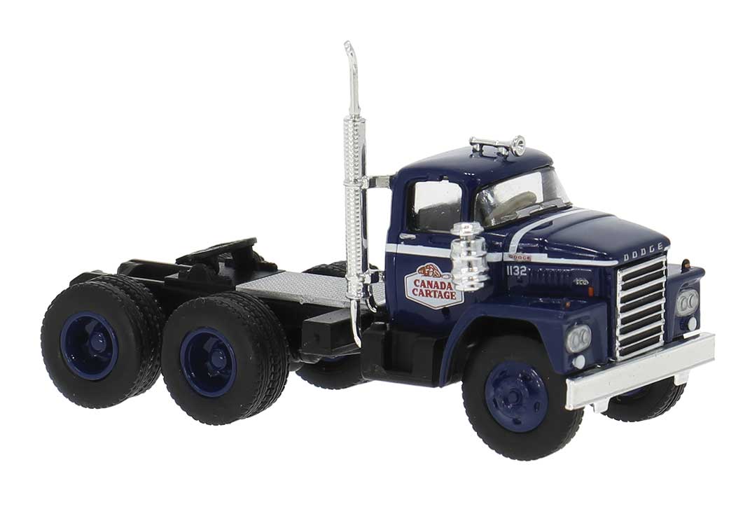 1960-1976 Dodge LCF CT900 Semi Tractor Only - Assembled -- Canada Cartage (blue, white)