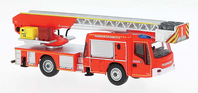 2021 Magirus M32L-AS nB Fire Ladder Truck - Assembled -- Solingen, Germany Fire Department (red-orange, white, German Lettering)