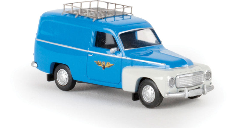 1954-69 Volvo Duett Delivery (No Side Windows) Station Wagon - Assembled -- Norwegian Post (red, black, Norwegian Lettering)