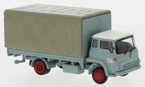 1971 Bedford TK Low-Side Truck - Assembled -- #74 (blue-gray, red)