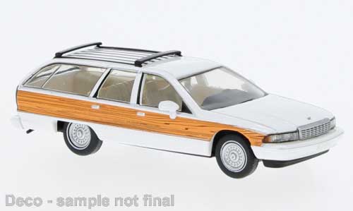 1991 Chevrolet Caprice Station Wagon - Assembled -- White, Wood Panel