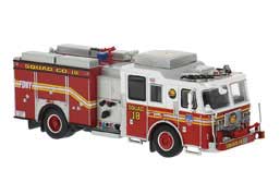 2013 Seagrave Attacker Fire Truck - Assembled -- Fire Department of New York FDNY Manhattan (red, white, yellow)