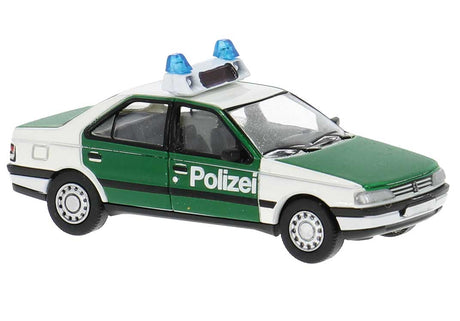Peugeot 405 - Assembled -- Police (green, white, German Lettering)