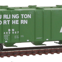 Pullman-Standard PS-2CD 4000 Cubic Foot Covered Hopper - Ready to Run -- Burlington Northern #450057 (Cascade Green, white, Large Logo & Lettering)