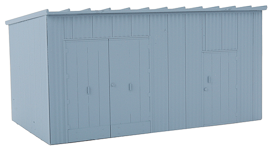Trackside Equipment Shed, Assembled -- Injection Molded Plastic