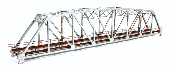 Assembled Brass 200' Truss Bridge -- Silver