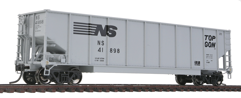 Class G-98R Coal Gondola w/Smooth Tubs - Ready to Run -- Norfolk Southern #41898 (gray, TOPGON Logo)