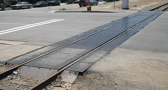 Modern Grade Crossing -- Rubber Style