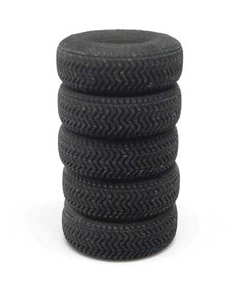 Tire Stacks -- Unpainted 3D Printed Parts pkg(5)