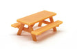 Picnic Tables -- Unpainted 3D Printed Parts pkg(5)