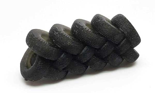 Tire Braid -- Unpainted 3D Printed Part