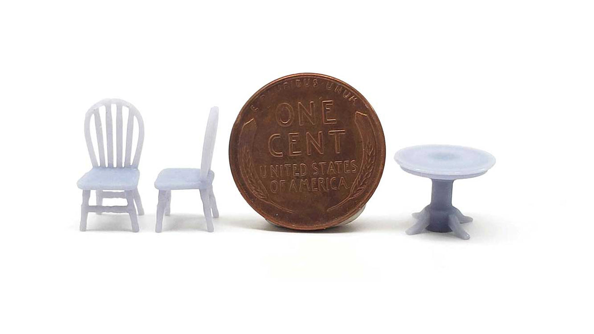 Classic Dining Set -- 1 Table, 4 Chairs (unpainted)-1
