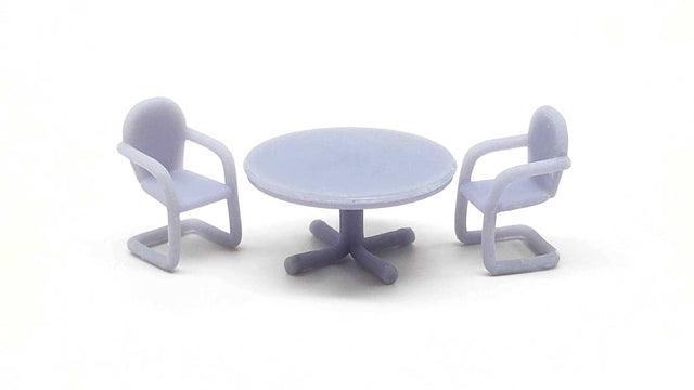 Patio Set -- 1 Table, 4 Chairs (unpainted)-1