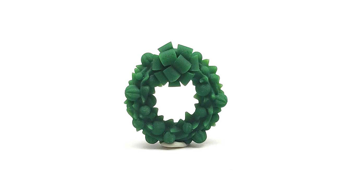 Holiday Wreath -- Unpainted pkg(5)