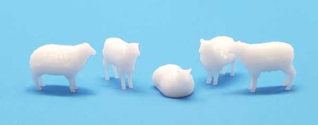 Sheep -- Unpainted 3D Printed Figures pkg(5)-1