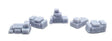 Luggage Stacks -- Unpainted 3D Printed Parts pkg(5)
