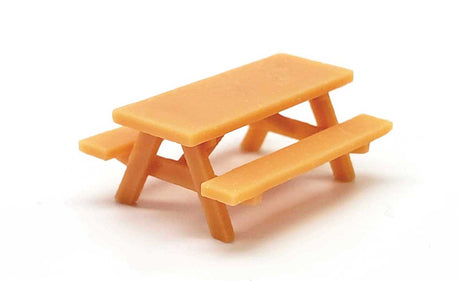 Picnic Tables -- Unpainted 3D Printed Parts pkg(5)