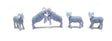Unpainted 3D Printed Figures -- Bighorn Sheep pkg(5)