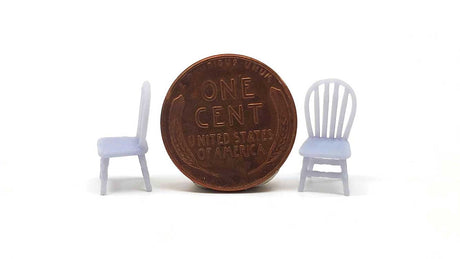 Rounded Wooden Chairs -- Unpainted pkg(2)
